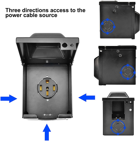 Image of NEMA 14-50R Box with Single Outlet